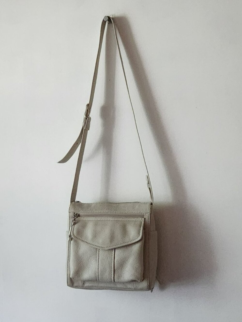Fossil crossbody cream Morgan Traveler leather VGUC